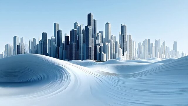 abstract city landscape