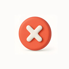 Fototapeta premium Cancel or Close Icon