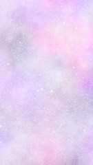 縦型キラキラ銀河背景壁紙 ピンクの夢見る宇宙