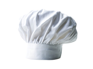 White chefs hat isolated on black background culinary cooking food, Isolated On Transparent Background, Png, Cut Out