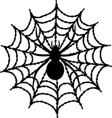 spider and web, spider, web, halloween, insect, vector, illustration, cobweb, net, animal, arachnid, nature, black, danger, spiderweb, horror, trap, silhouette, design, cartoon, pattern, art, symbol, 
