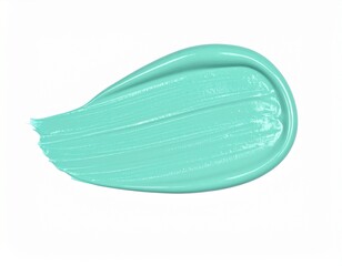 Fototapeta premium Smooth pastel teal liquid color drop