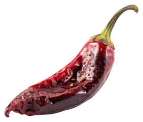 PNG Red jalapeno with burnt vegetable eggplant food.