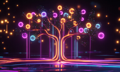 3D abstract visuals and futuristic elements isolated on black, designed for versatile commercial use across technology, minimal, sci-fi, and eco concepts