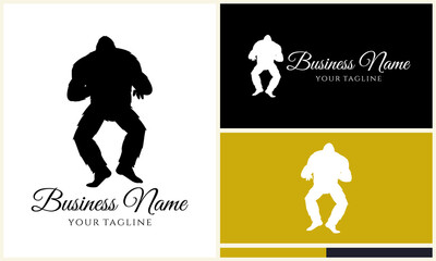 Strong Man Logo Design Variations.