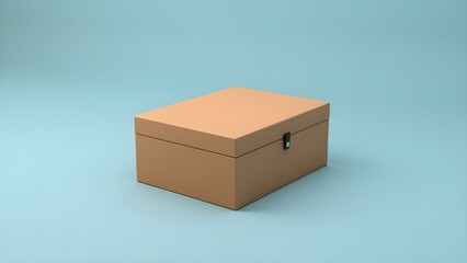 cardboard box on white background