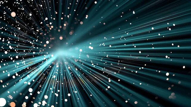 fiber optics background with lots of light spots