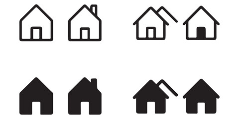 Obraz premium Home Icon. House icon Vector illustration.
