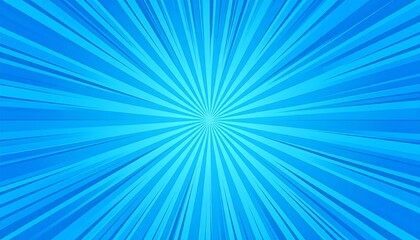 Radiant blue radial burst