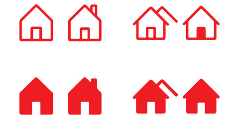 Home Icon. House icon Vector illustration.