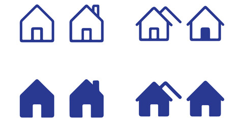 Home Icon. House icon Vector illustration.