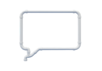 3D Illustration of a White Speech Bubble Isolated on a Black Background