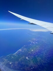 Obraz premium view from airplane window