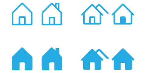 Home Icon. House icon Vector illustration.