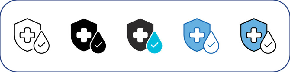 Fototapeta premium Sanitation Icon Pack Multistyle Illustration