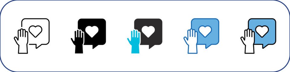 Volunteer Icon Pack Multistyle Illustration