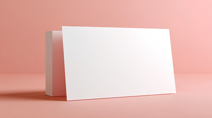 Blank rectangular sticker mockup isolated. Large label template. 3D rendering Stock Illustration