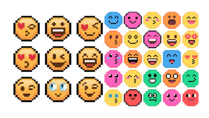 Obraz premium funny cartoon pixel art