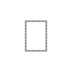 Frame clip art design on plain white transparent isolated background for card, shirt, hoodie, sweatshirt, apparel, tag, mug, icon, poster or badge