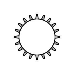 Circle clip art design on plain white transparent isolated background for card, shirt, hoodie, sweatshirt, apparel, tag, mug, icon, poster or badge