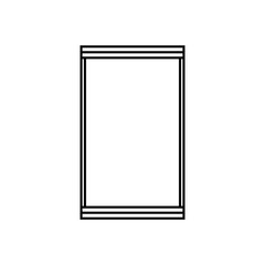 Frame clip art design on plain white transparent isolated background for card, shirt, hoodie, sweatshirt, apparel, tag, mug, icon, poster or badge