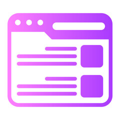 Survey gradient icon