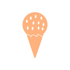 Popsicle clip art design on plain white transparent isolated background for sign, decal, card, shirt, hoodie, sweatshirt, apparel, tag, mug, icon, poster or badge