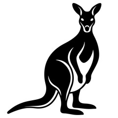 kangaroo vector illustration