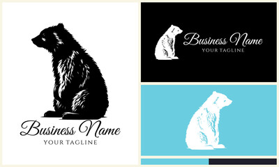 Bear Logo Design Variations. (11)