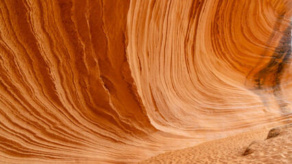 Page Sand Cave - natural rock formation in Page, Arizona, USA