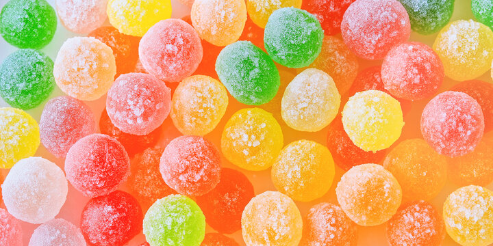 Candy collection in pop colors.