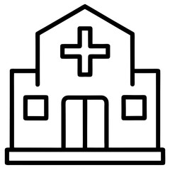 Obraz premium vector hospital icon