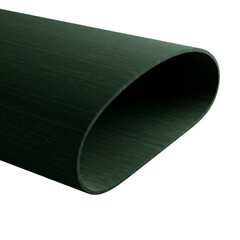 Abstract 3D Green Loop Shape Isolated on a Black Transparent Background