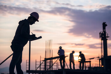 A silhouette of a photographer with a camera on a tripod, capturing a breathtaking sunset over the ocean, is a perfect depiction of landscape photography
