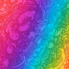 Abstract Colorful Rainbow Background Pattern Illustration Design