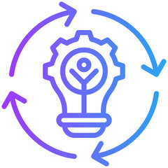 Creative process icon for strategy and management, website, application, printing, document, poster design, etc