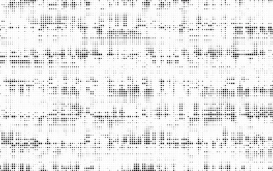 Grunge square halftone gradient background. Faded grit noise texture. Abstract dots wallpaper. Retro pixelated backdrop. Anime or manga style comic overlay. Vector graphic design textured template