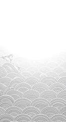 Abstract Illustration Of Wave Pattern In Grayscale Design On Transparent Background