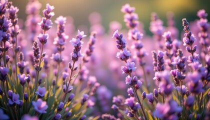 Fototapeta premium lavender haze background with calming mood, gentle blur, diffused sunlight, and frosted glass