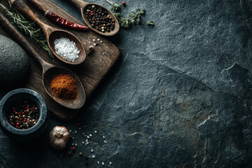 Moody and textured vintage stone background perfect for food photography and culinary presentations.