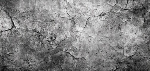 Monochrome texture of cracked, aged surface