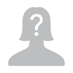 Profile female hidden icon