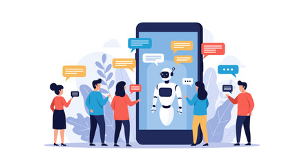 Interactive ai chatbot technology empowering user engagement and seamless communication experiences for businesses