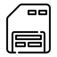 Obraz premium save line icon