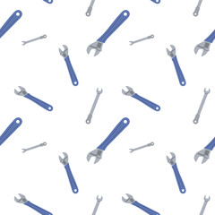Unique pattern featuring various tools on a bright background for DIY enthusiasts