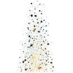 Abstract Star Burst Illustration on Black Background With Glitter and Sparkle