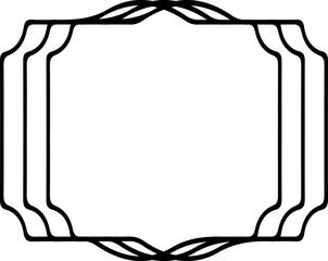 Frame clip art design on plain white transparent isolated background for card, shirt, hoodie, sweatshirt, apparel, tag, mug, icon, poster or badge