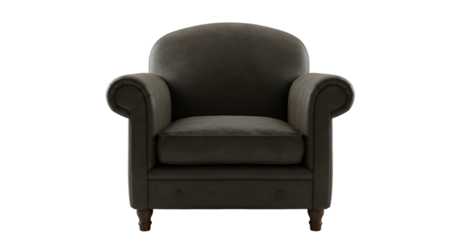 Brown Armchair Isolated On Transparent Background Furniture Design