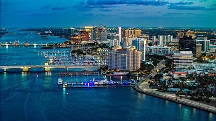 aerial view of downtown West Palm Beach