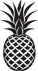 Obraz premium Pineapple icon clean simple silhouette